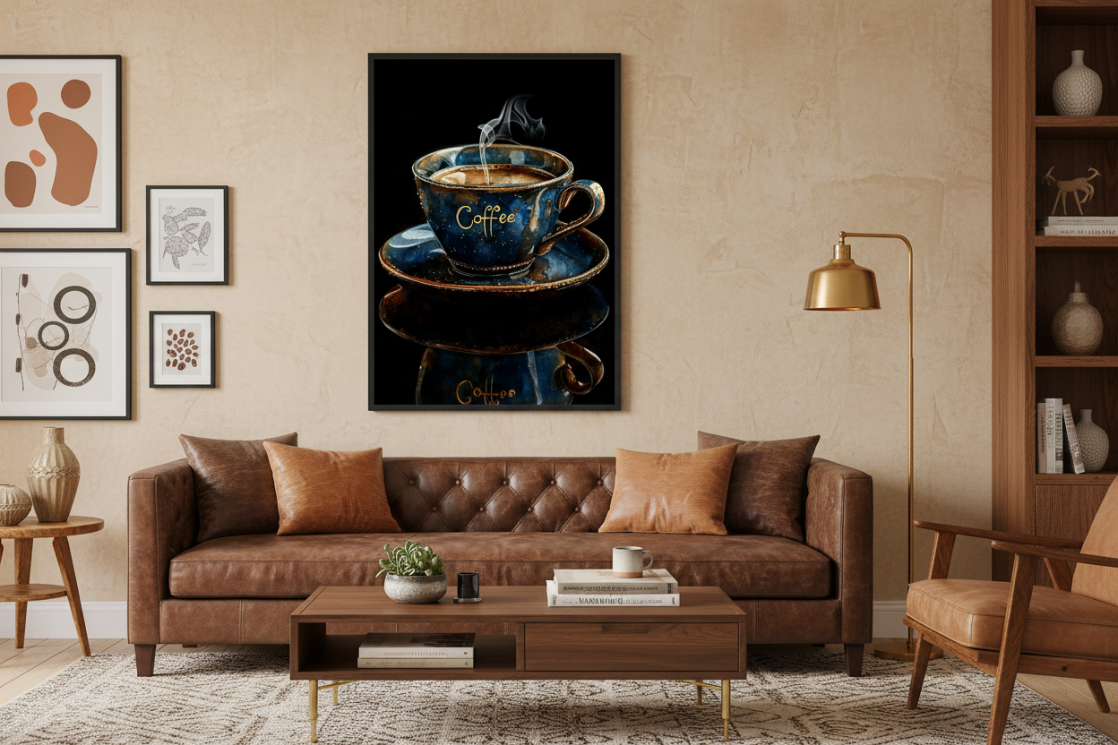 Kaffe Plakat 55 i stue