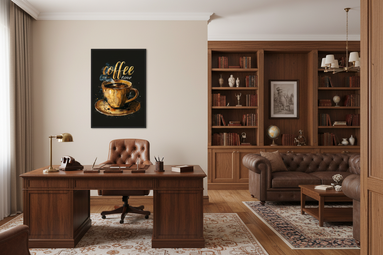 Kaffe Plakat 56 i kontor 1960'erne