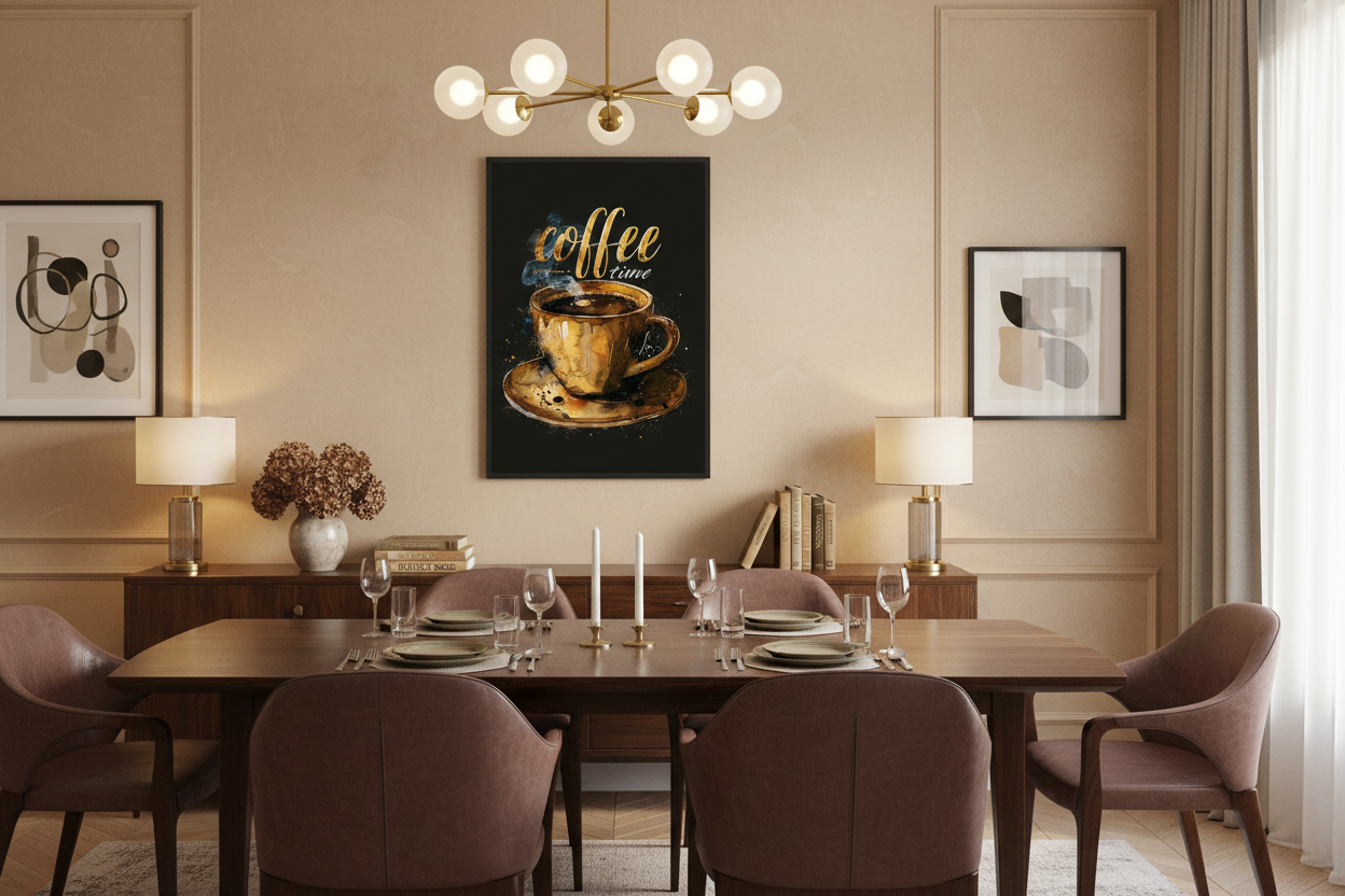 Kaffe Plakat 56 i spisestue