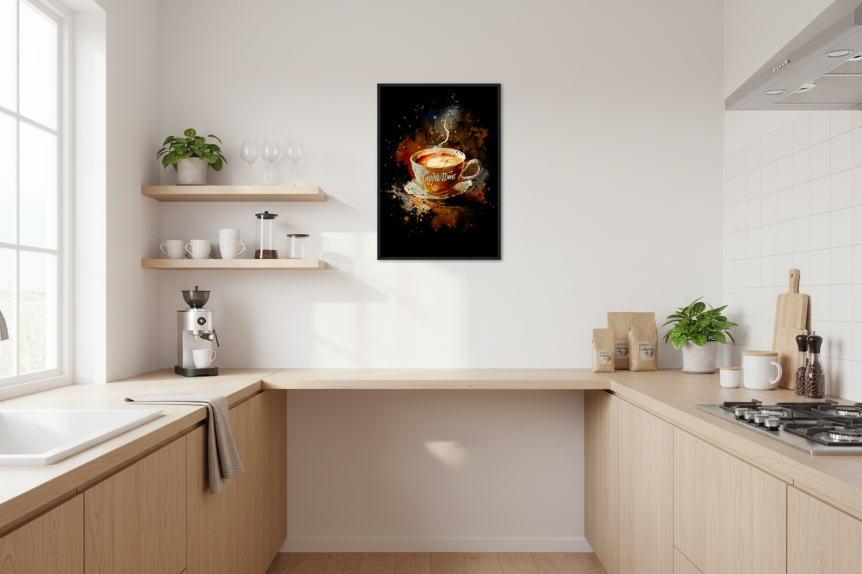 Kaffe Plakat 58 i køkken