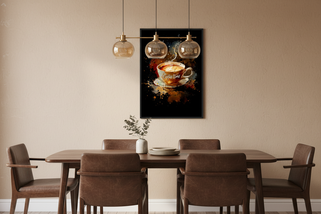 Kaffe Plakat 58 i spisestue