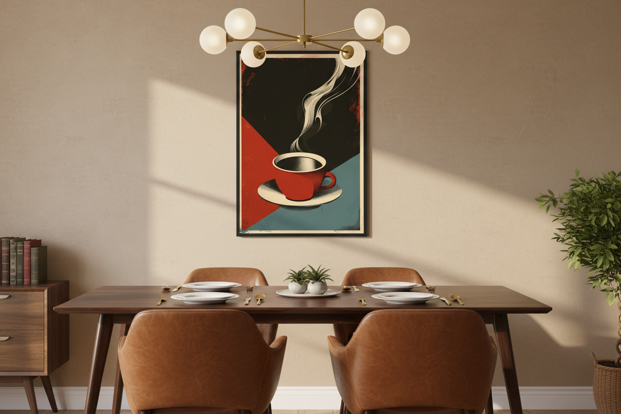 Kaffe Plakat 59 i spisestue