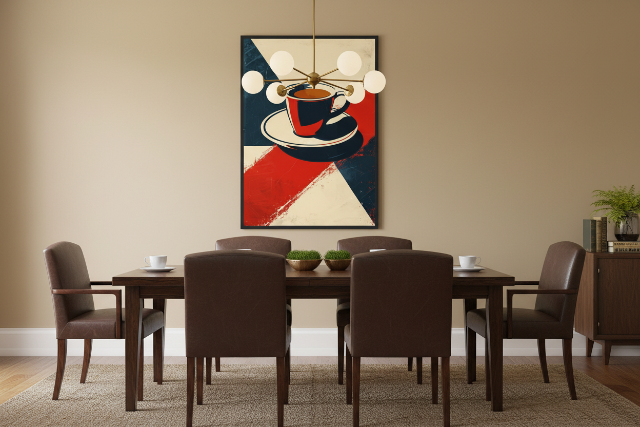 Kaffe Plakat 61 i spisestue