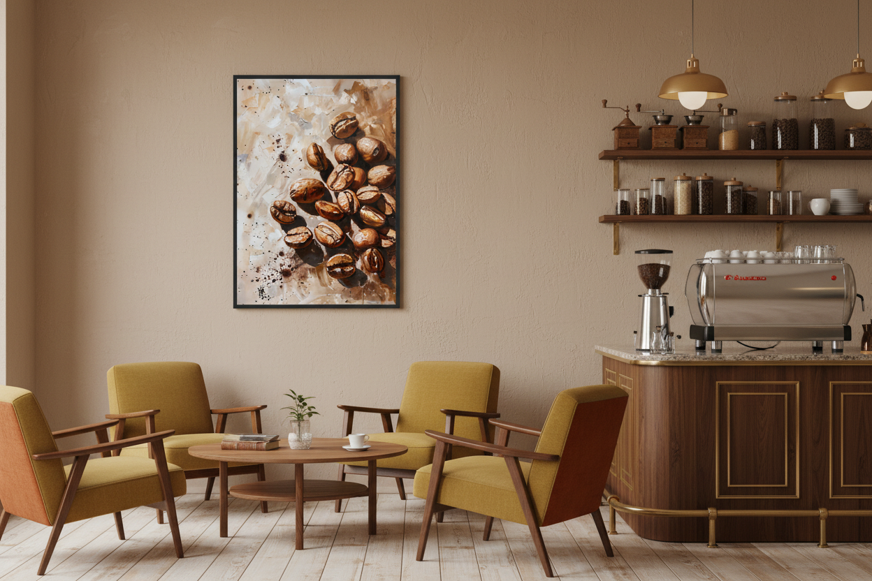 Kaffe Plakat 63 i cafe