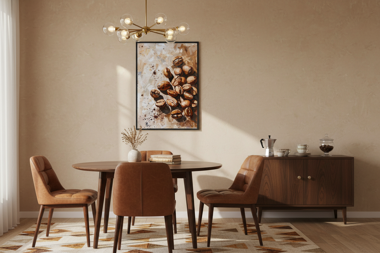 Kaffe Plakat 63 i spisestue