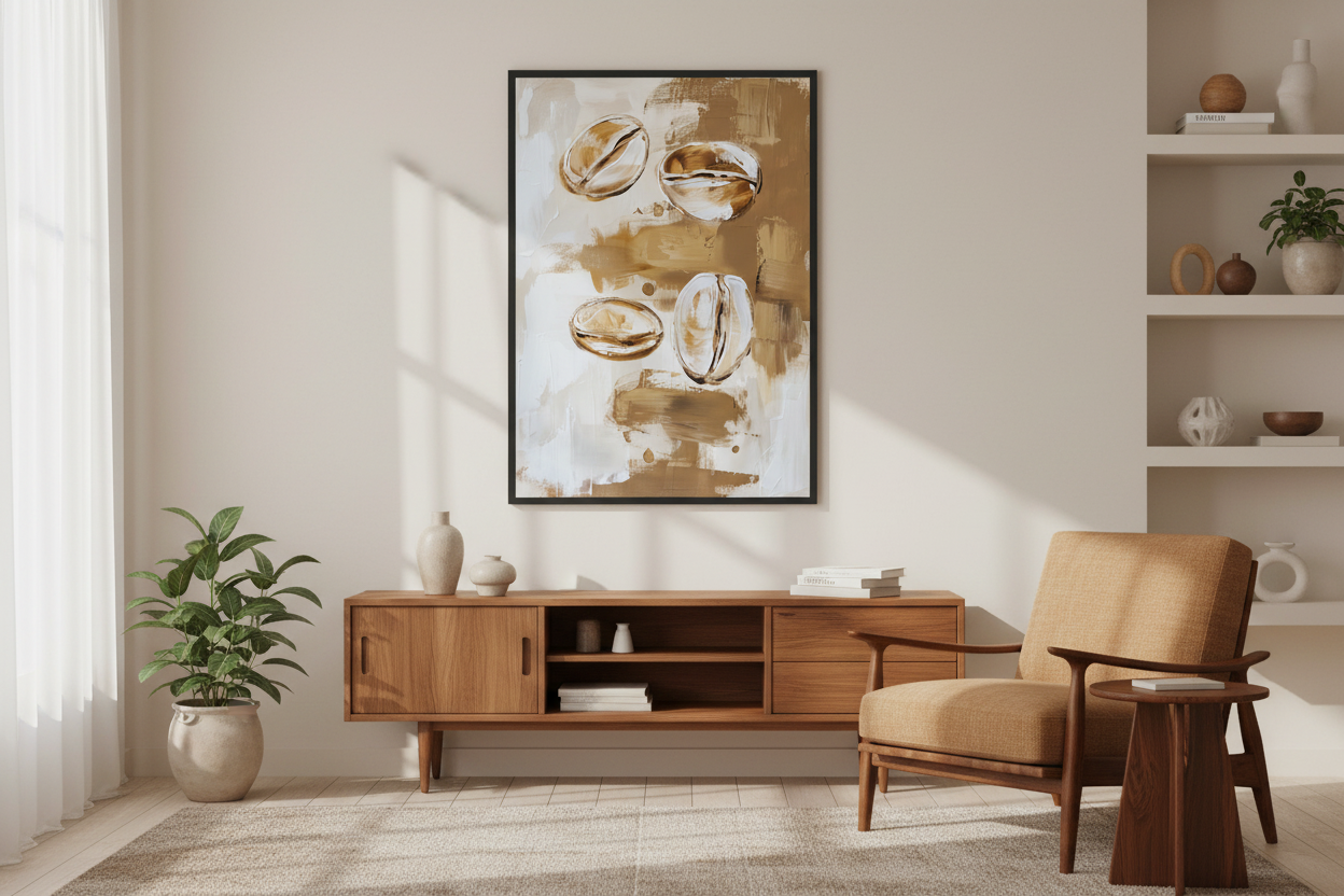 Kaffe Plakat 66 i kontor 1980'erne