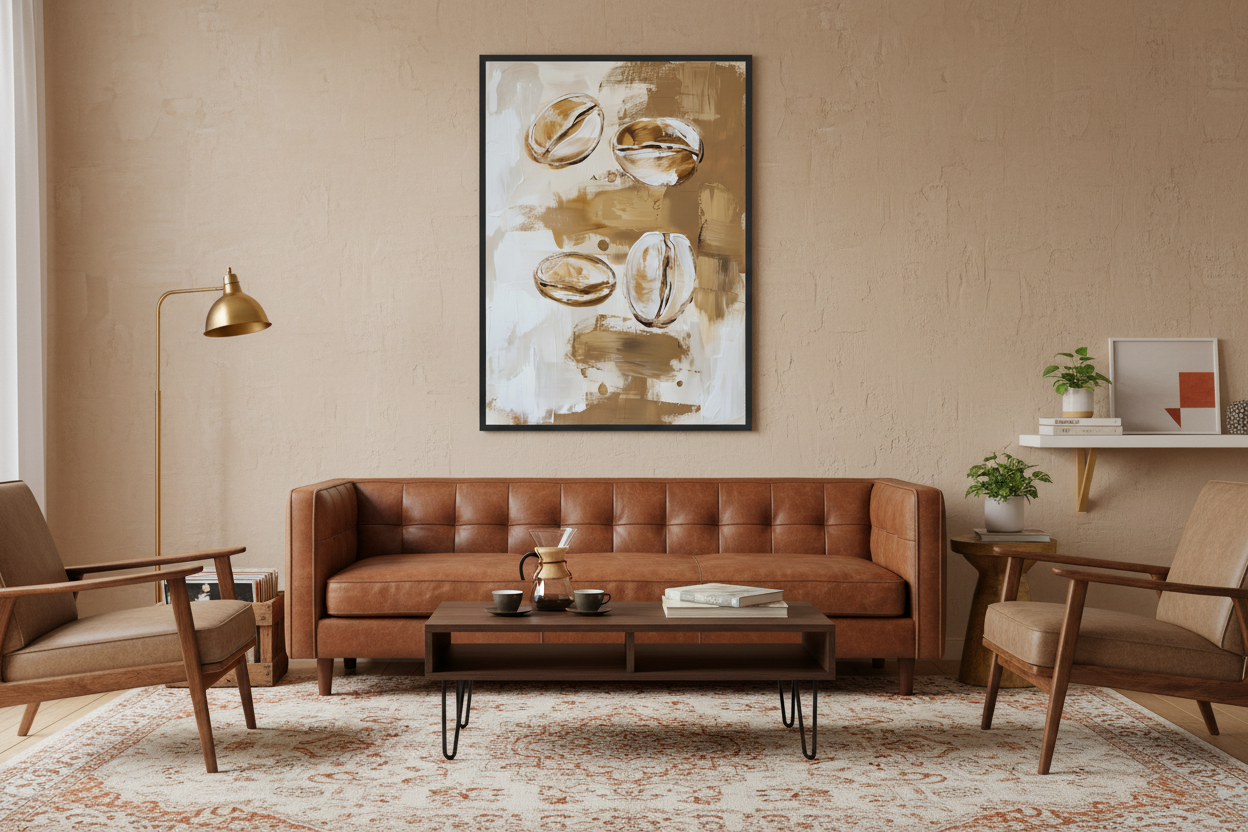 Kaffe Plakat 66 i stue