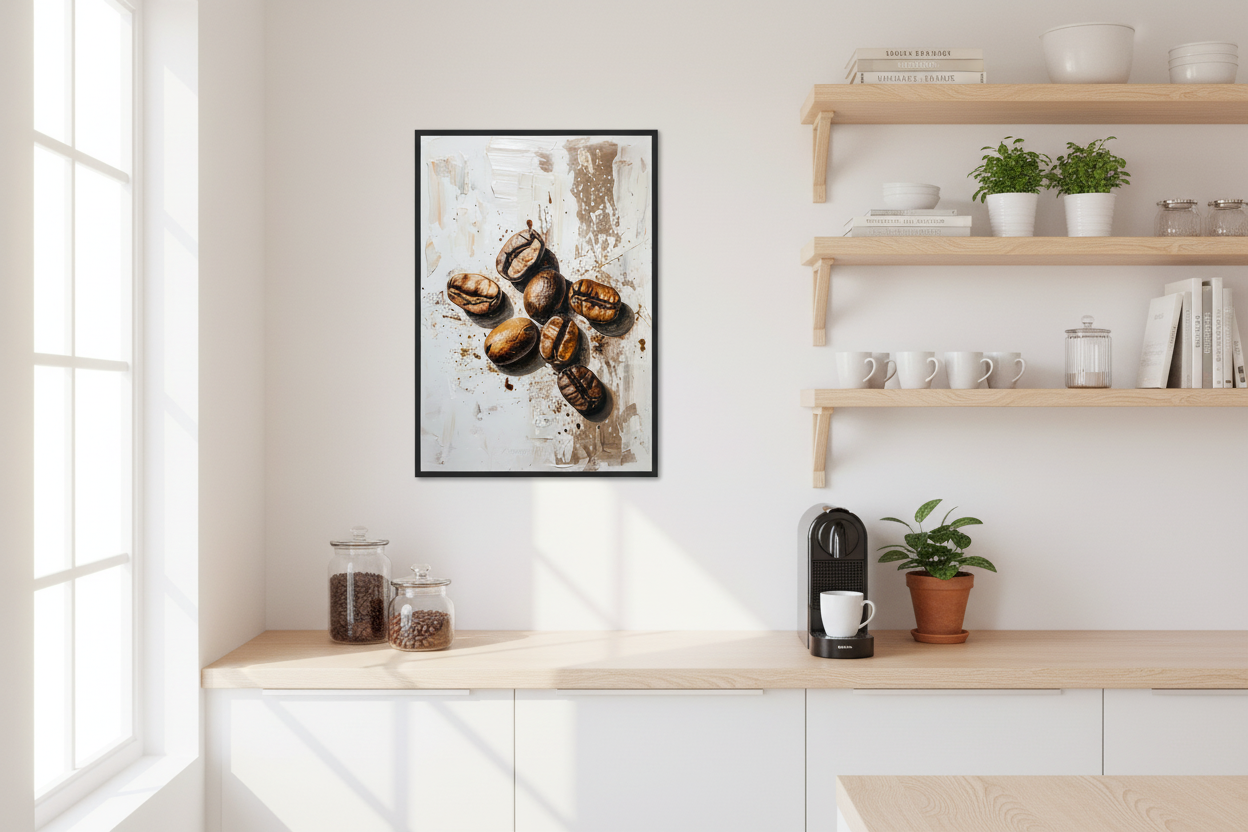 Kaffe Plakat 67 i køkken