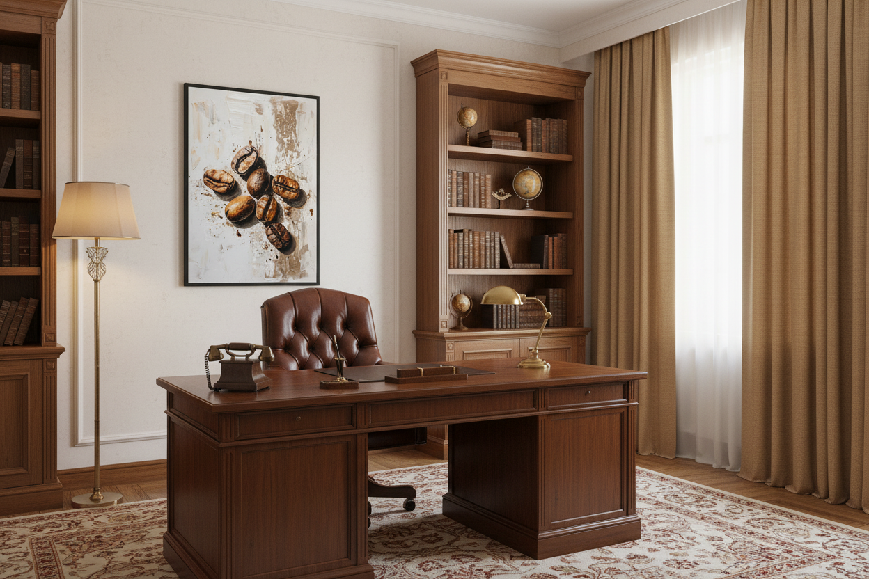 Kaffe Plakat 67 i kontor 1960'erne