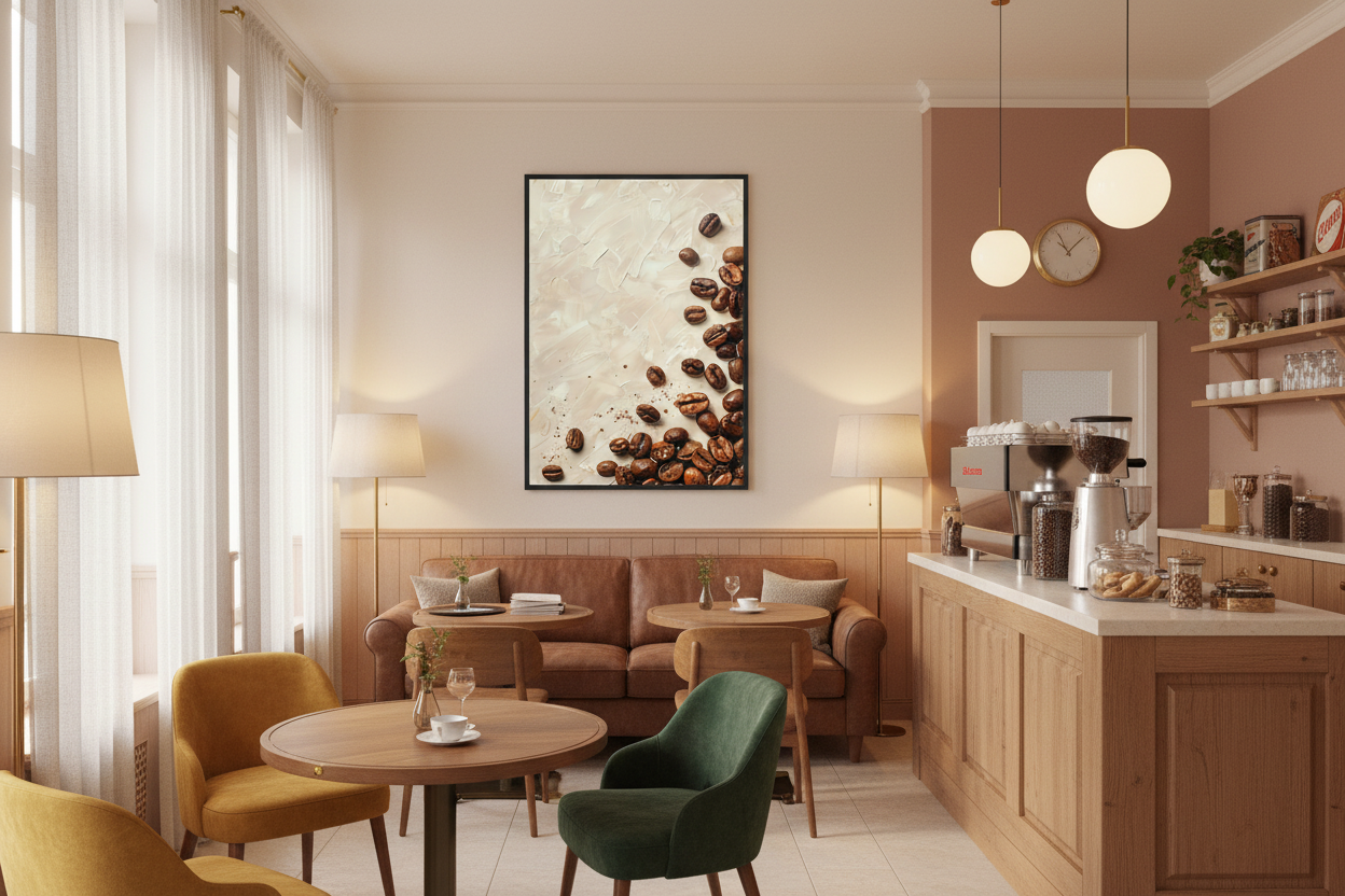 Kaffe Plakat 69 i cafe