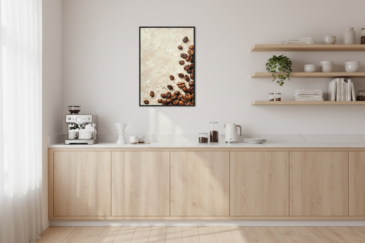 Kaffe Plakat 69 i køkken