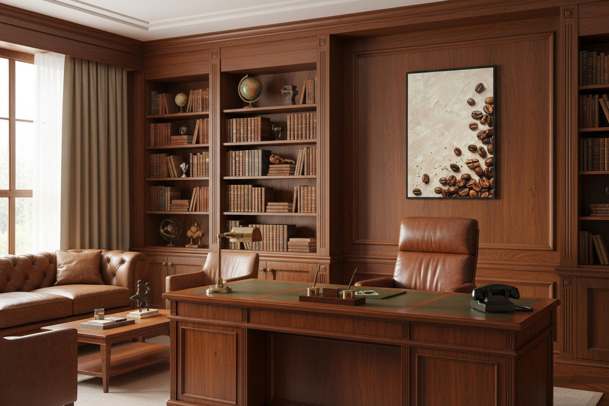 Kaffe Plakat 69 i kontor 1960'erne