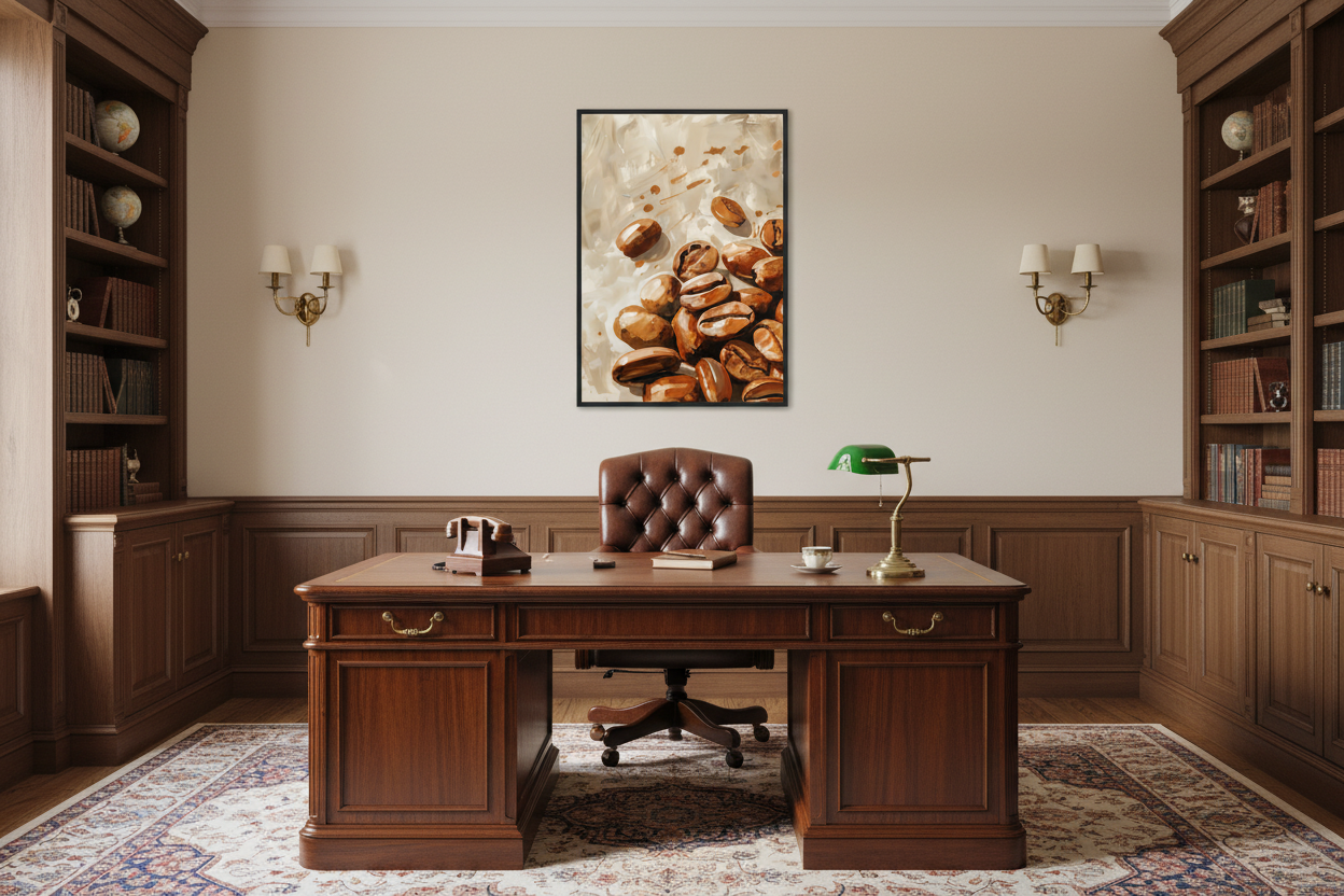 Kaffe Plakat 70 i kontor 1960'erne