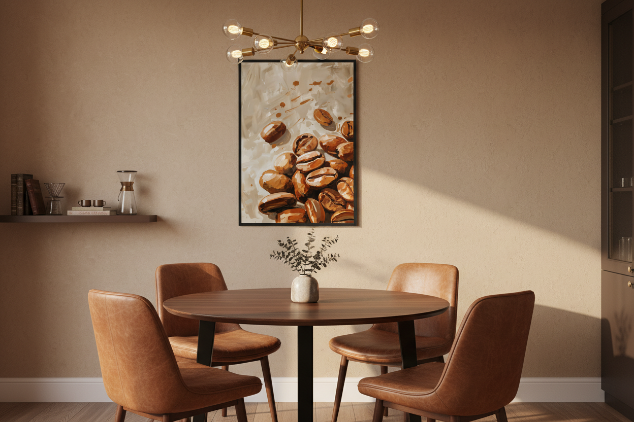 Kaffe Plakat 70 i spisestue