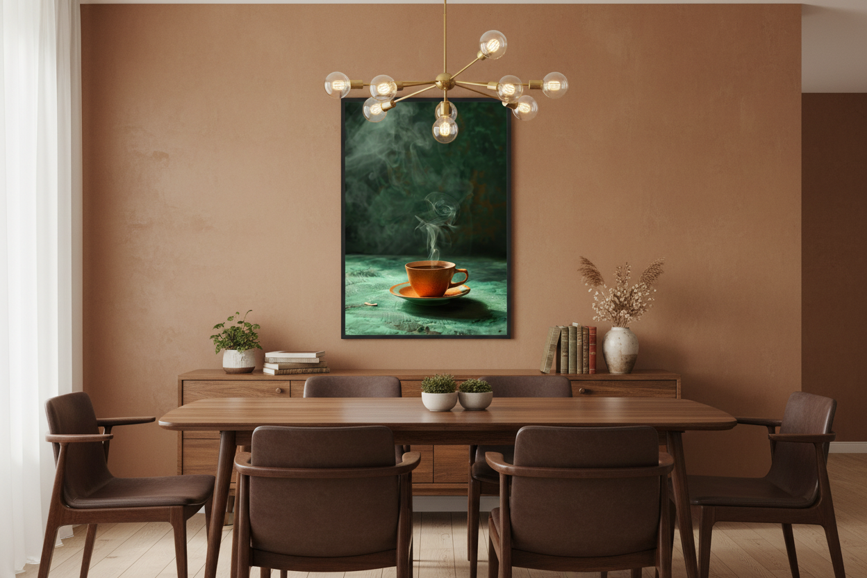 Kaffe Plakat 71 i spisestue