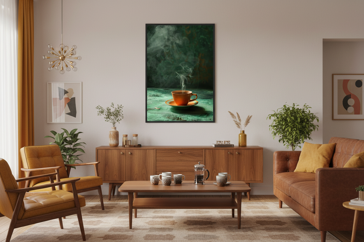 Kaffe Plakat 71 i stue