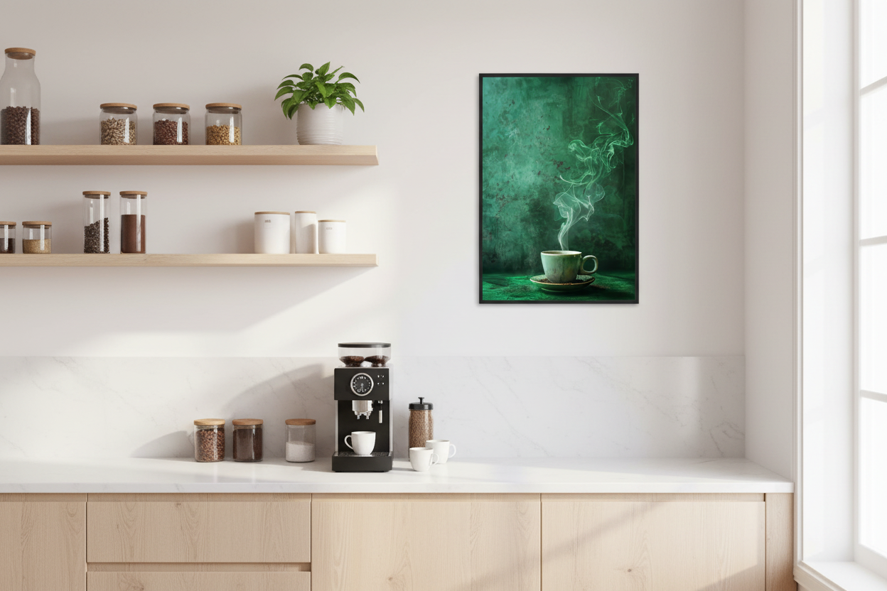 Kaffe Plakat 72 i køkken