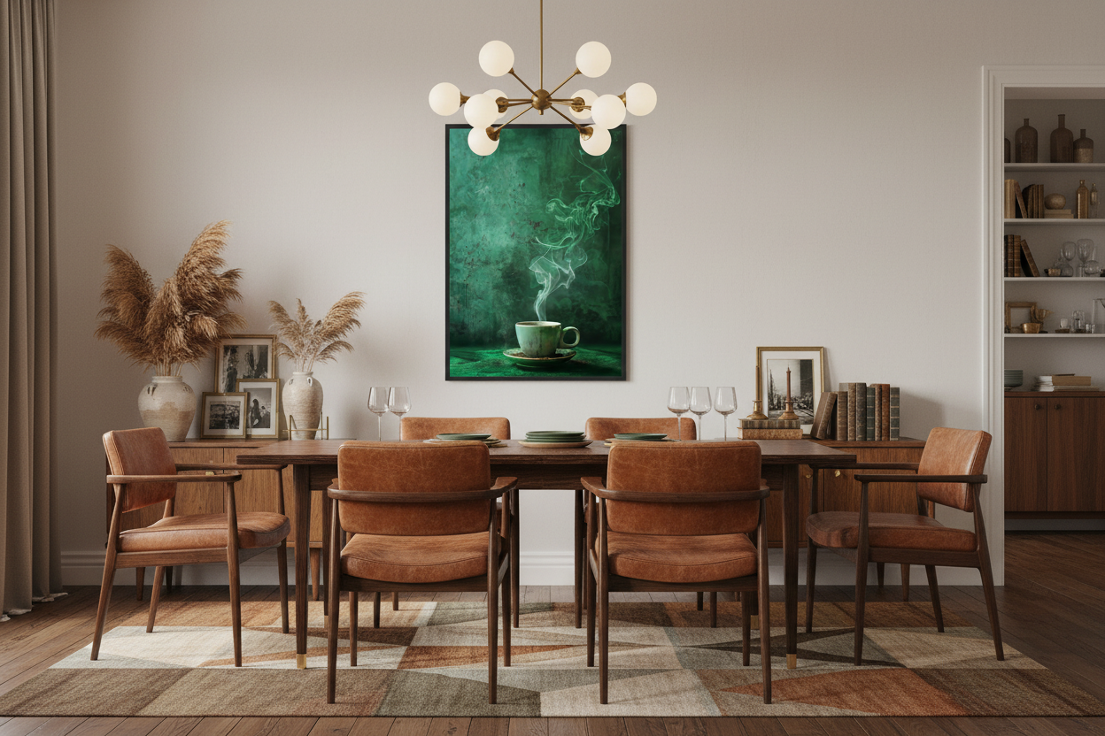 Kaffe Plakat 72 i spisestue