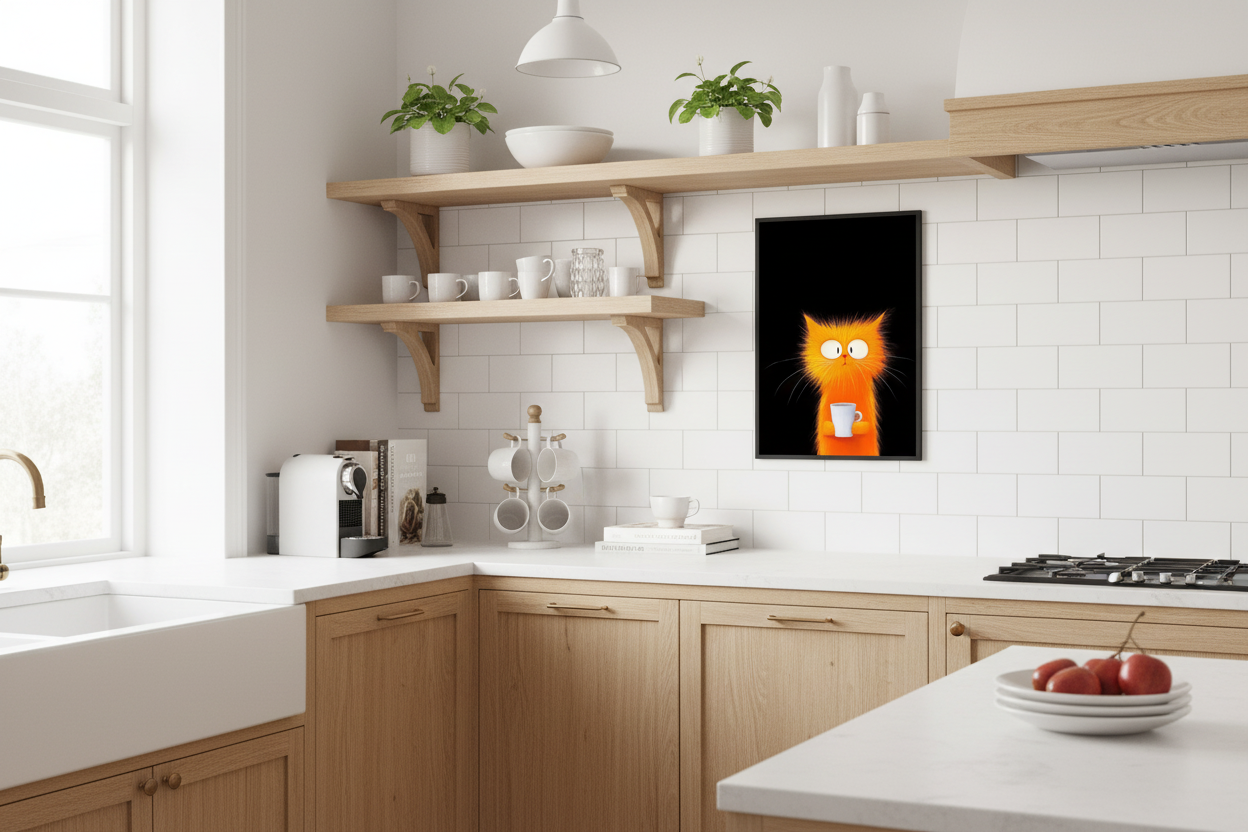 Kaffe Plakat 73 i køkken