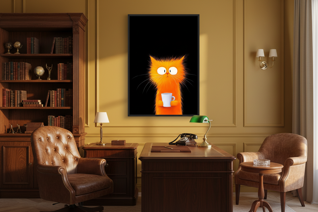 Kaffe Plakat 73 i kontor 1960'erne