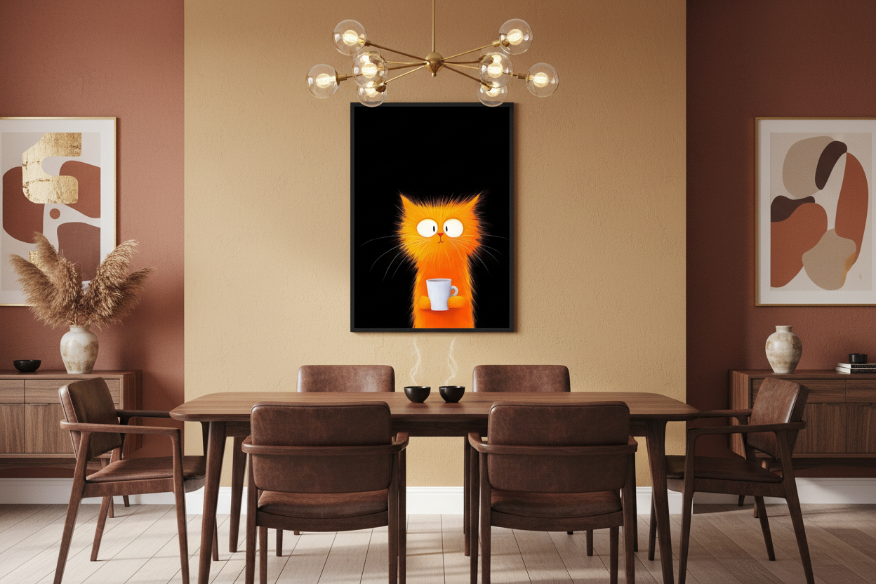 Kaffe Plakat 73 i spisestue