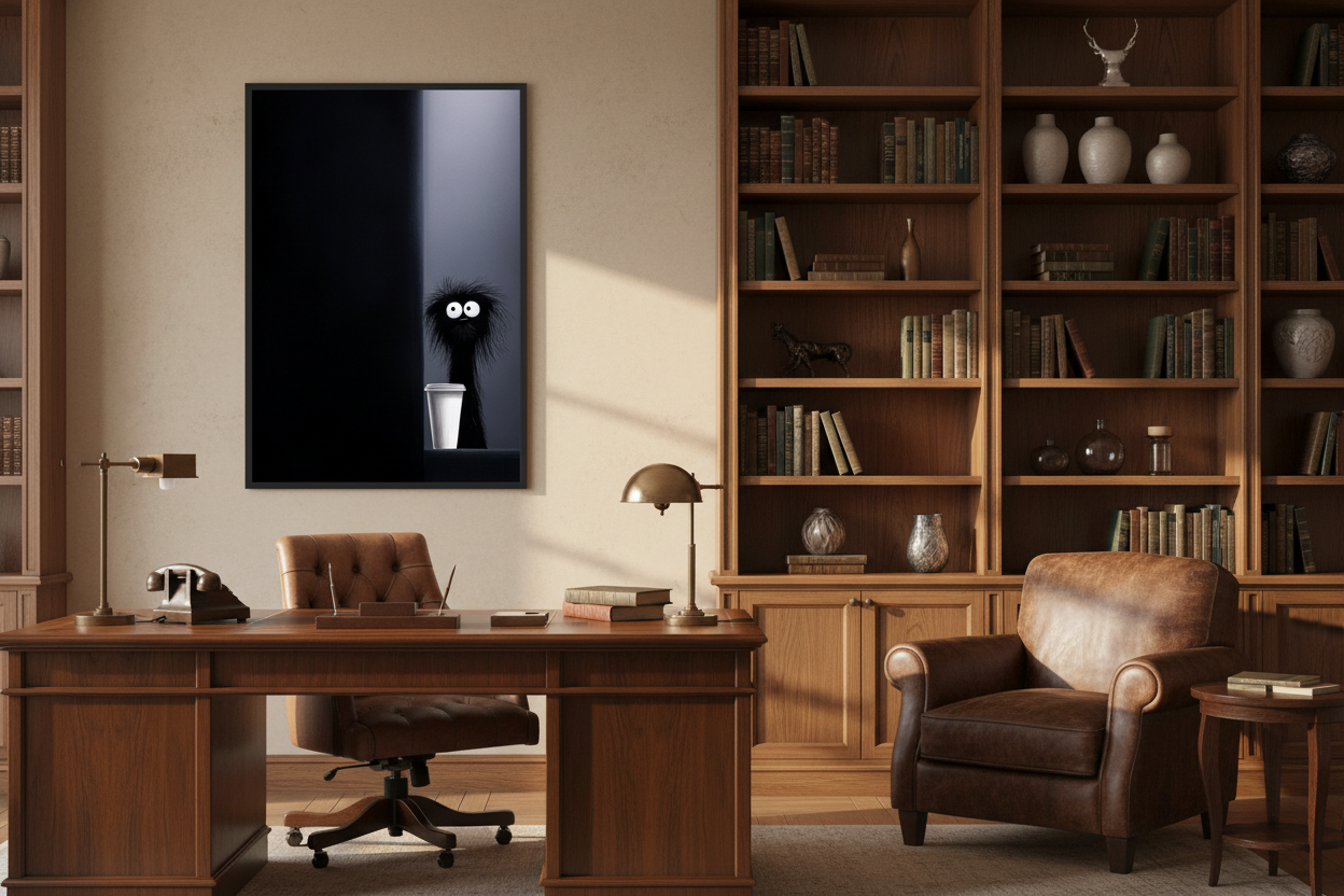 Kaffe Plakat 76 i kontor 1960'erne