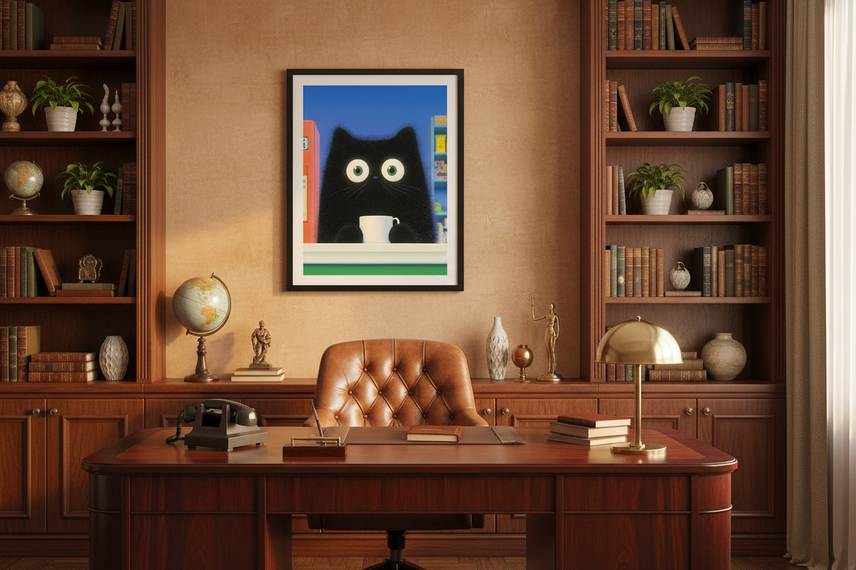 Kaffe Plakat 78 i kontor 1960'erne