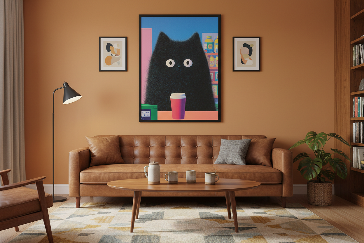 Kaffe Plakat 79 i stue