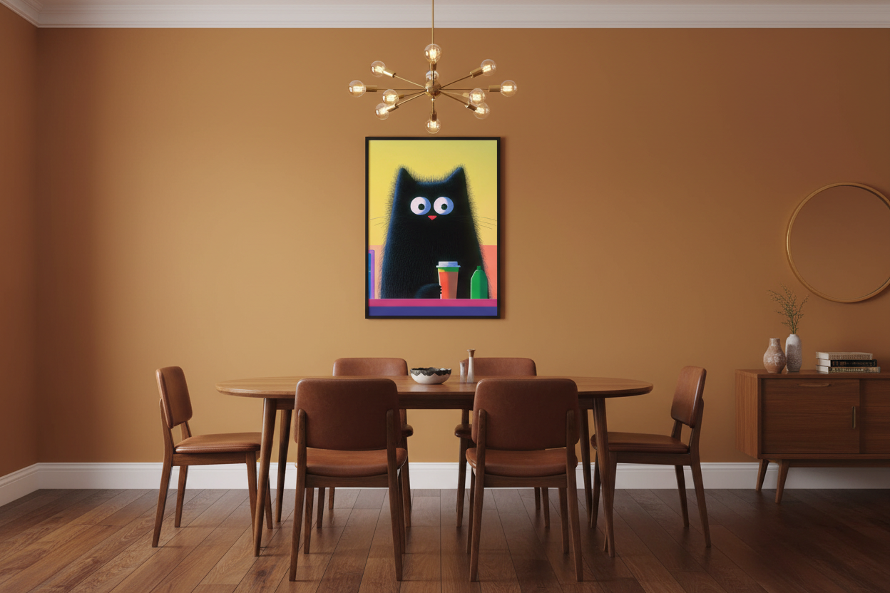 Kaffe Plakat 80 i spisestue