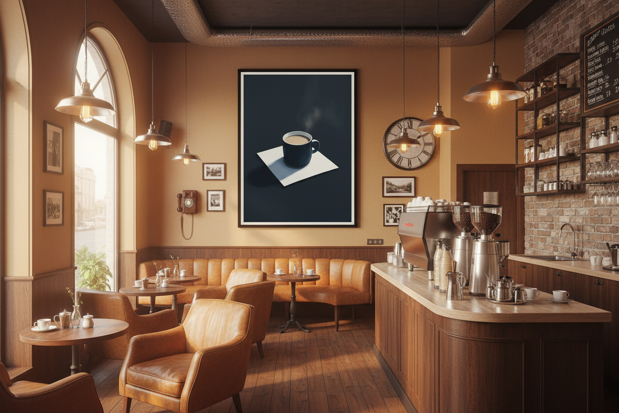 Kaffe Plakat 81 i cafe