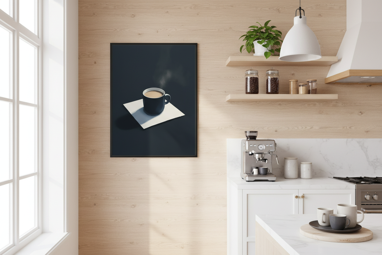 Kaffe Plakat 81 i køkken