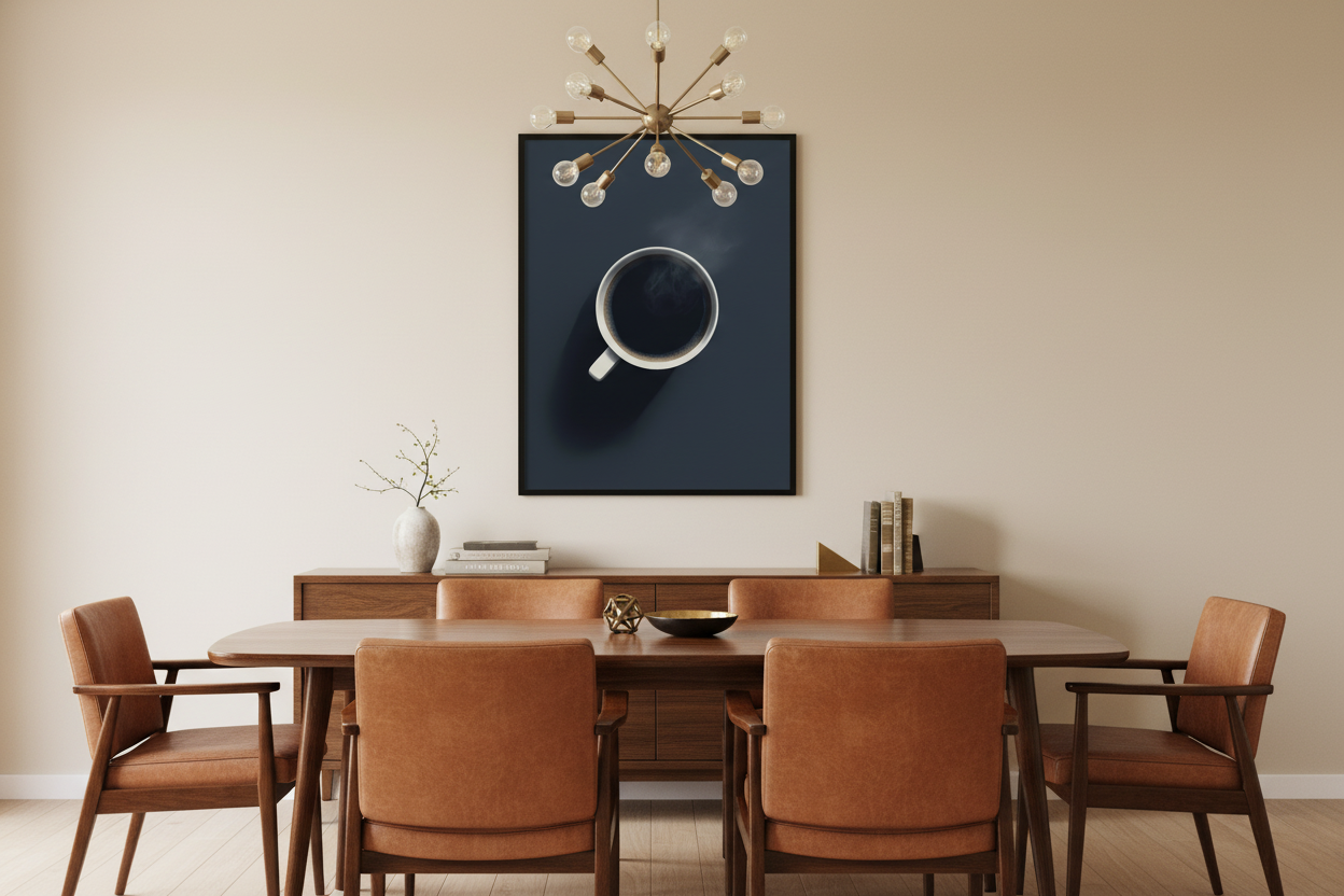 Kaffe Plakat 82 i spisestue