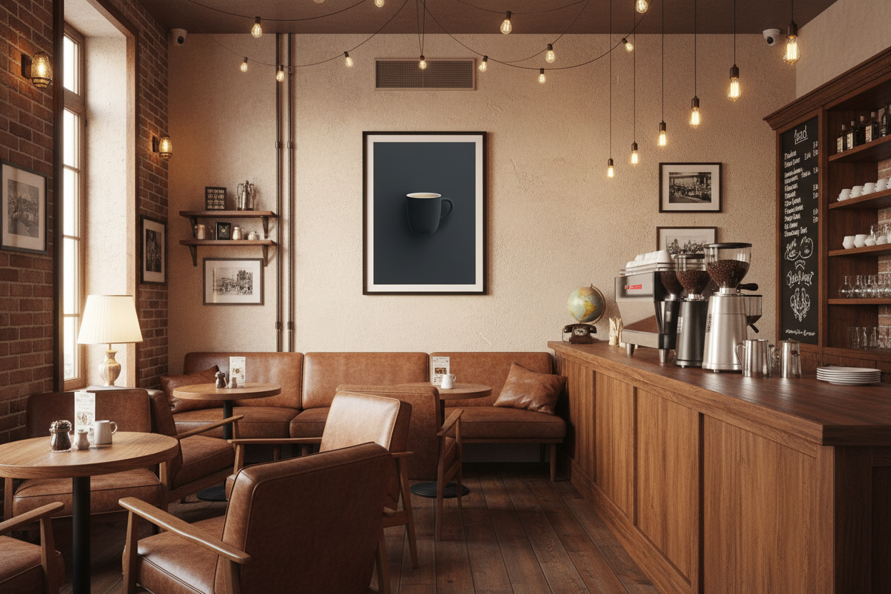 Kaffe Plakat 83 i cafe