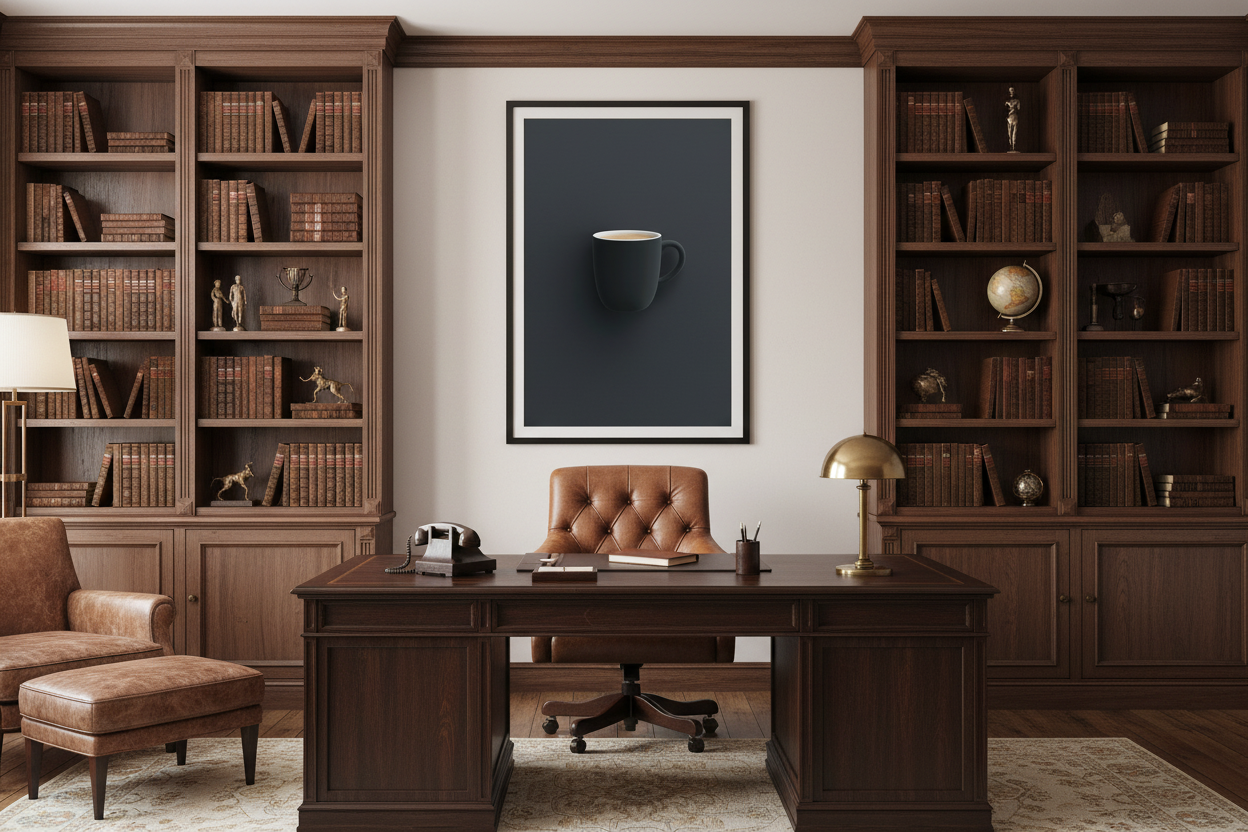 Kaffe Plakat 83 i kontor 1960'erne