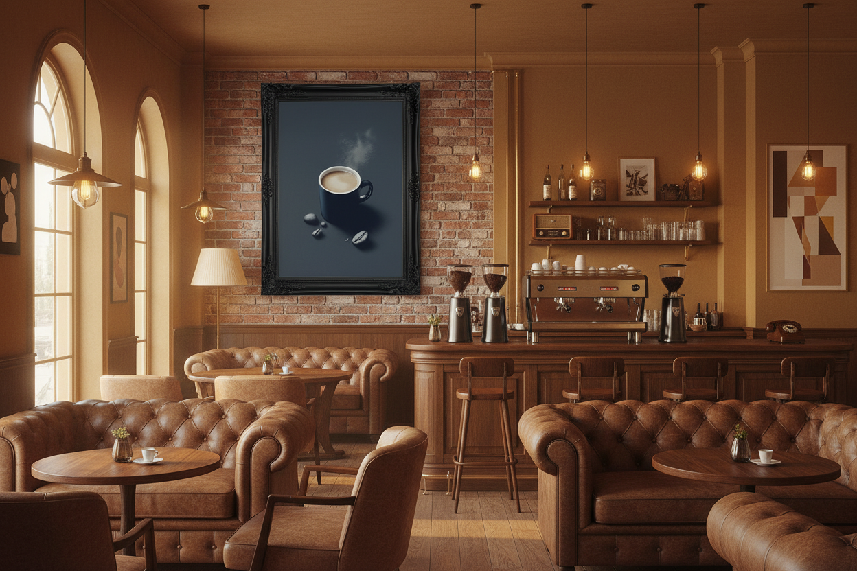 Kaffe Plakat 84 i cafe