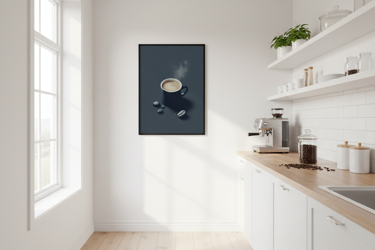 Kaffe Plakat 84 i køkken