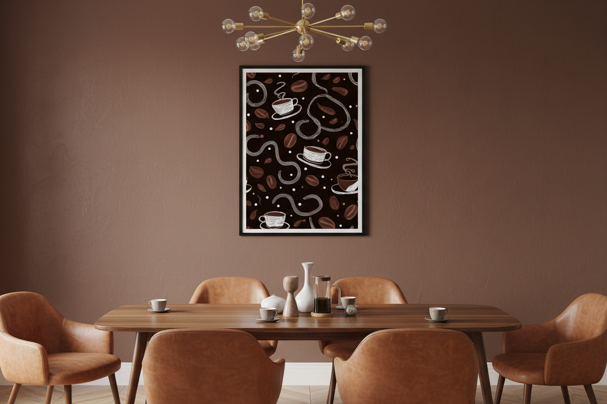 Kaffe Plakat 86 i spisestue