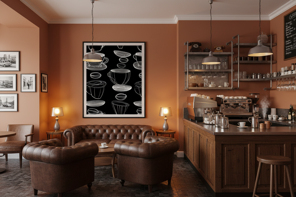 Kaffe Plakat 87 i cafe
