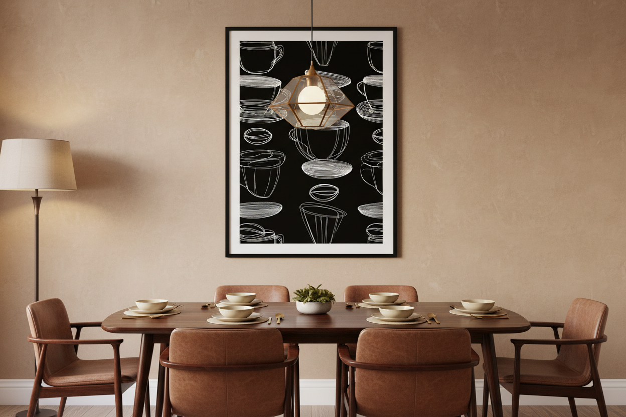 Kaffe Plakat 87 i spisestue