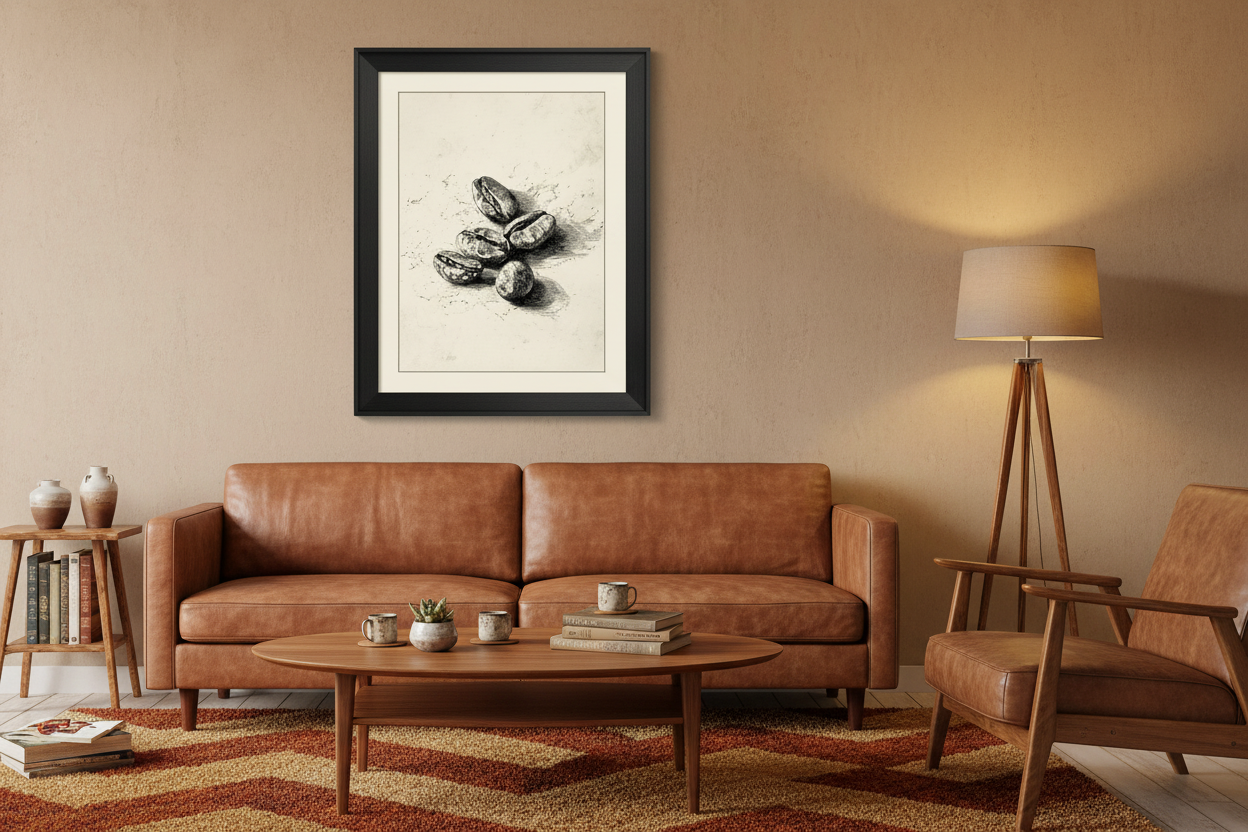 Kaffe Plakat 88 i stue