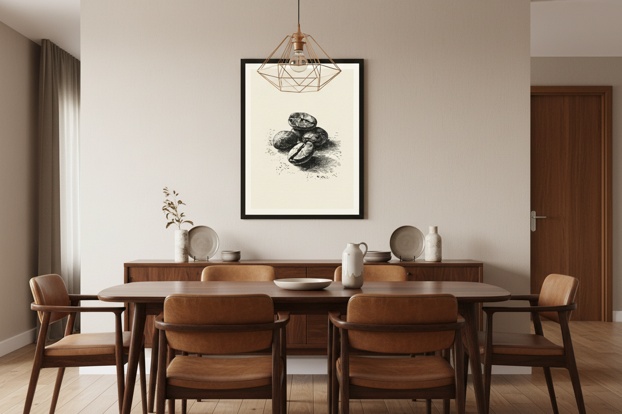 Kaffe Plakat 91 i spisestue