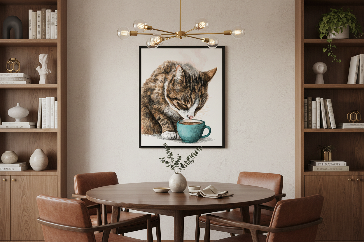 Kaffe Plakat 92 i spisestue