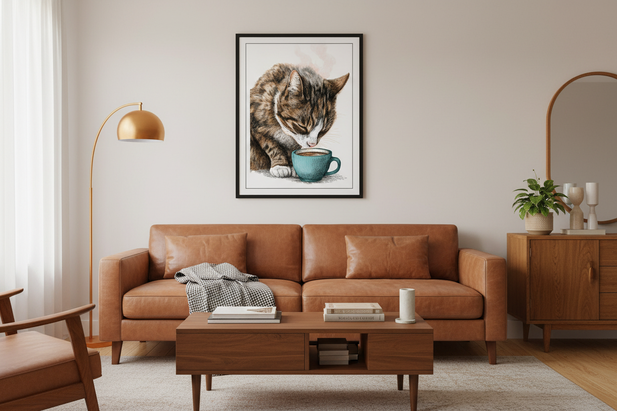 Kaffe Plakat 92 i stue