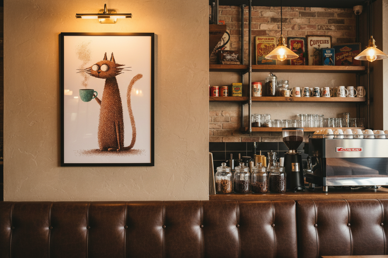 Kaffe Plakat 93 i cafe