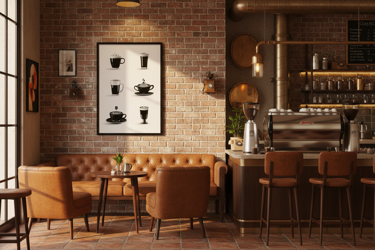 Kaffe Plakat 96 i cafe