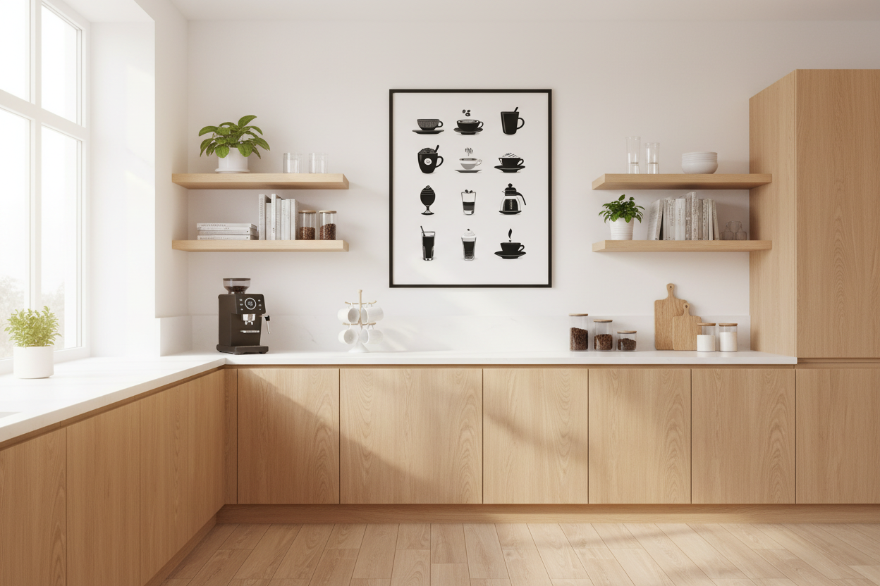 Kaffe Plakat 97 i køkken