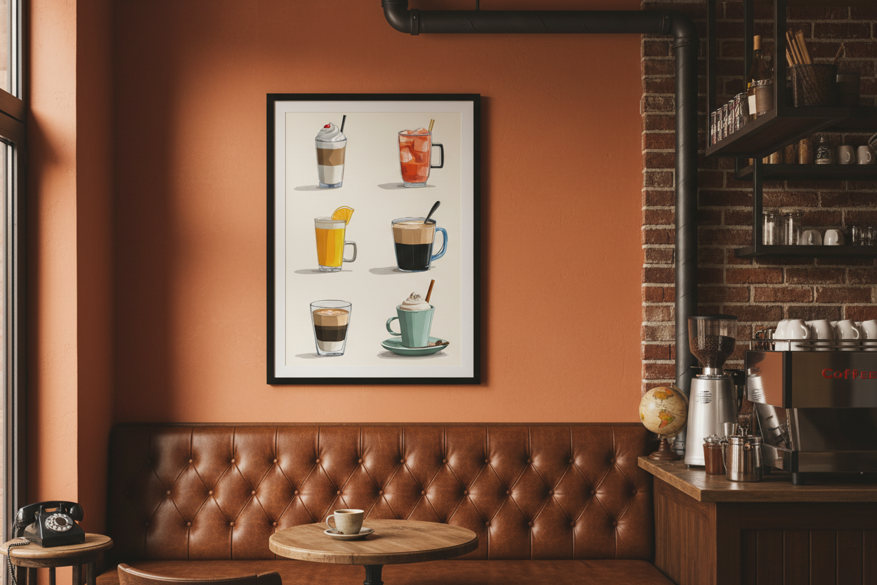 Kaffe Plakat 98 i cafe