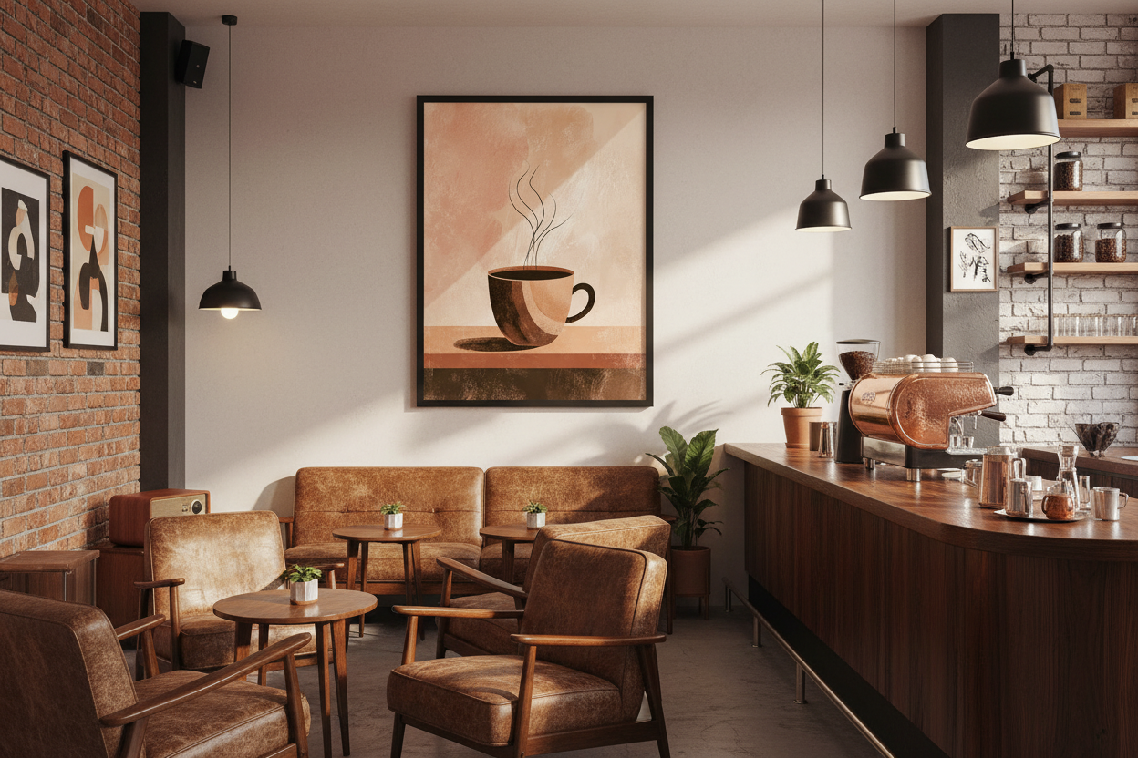 Kaffe Plakat 99 i cafe