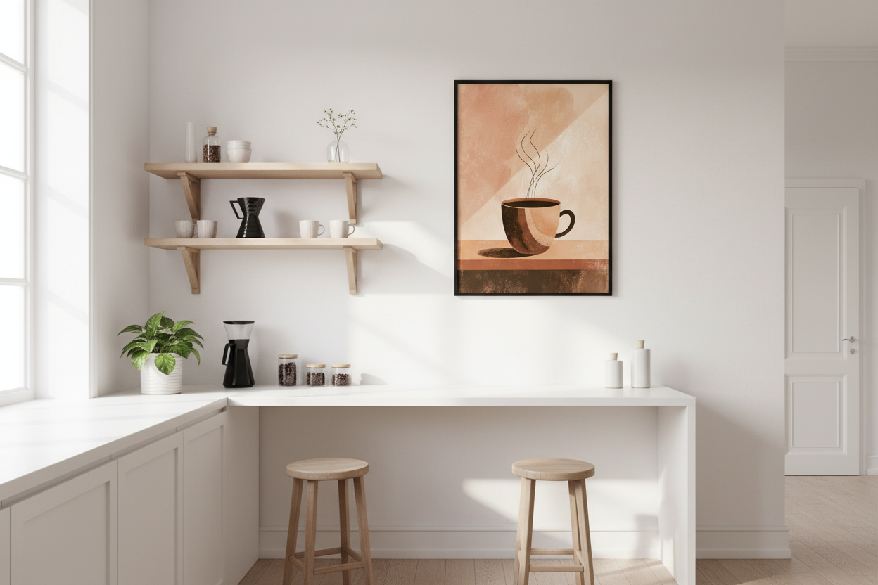 Kaffe Plakat 99 i køkken