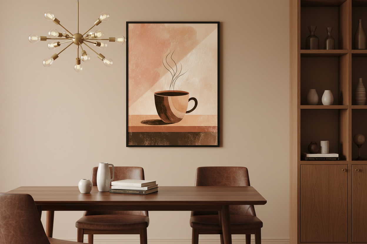 Kaffe Plakat 99 i spisestue